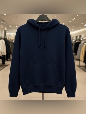 Twenty Two Oz Men's Navy Blue Hoodie